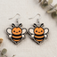 Cute Bumblebee Wooden Earrings for Women | Kawaii Style