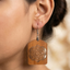 mandala wooden earrings for women spiritual geometric boho statement earrings