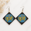 karma wooden earrings for women hindi karm text spiritual geometric lightweight statement earrings