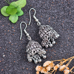 Cute Little Fish Hook Jhumki Drop Earrings