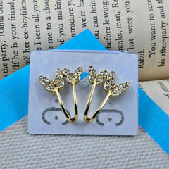 Golden Butterfly Statement Ear Cuffs Earrings
