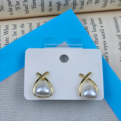 Trending Golden Pearl Western Earrings