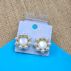 Minimalist Pearl Floral Cute Earrings