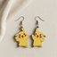 Cute Pikachu wooden earrings for women lightweight cartoon dangling earrings