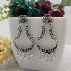 Gorgeous Chaandbali Trendy Silver Oxidised Earrings