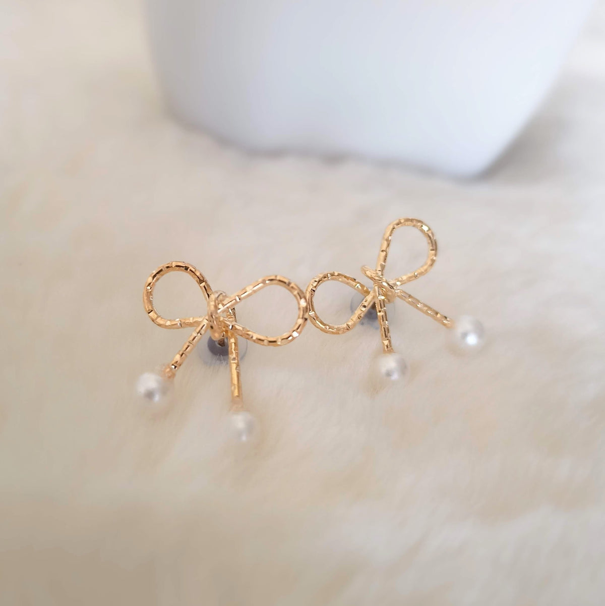 Knot Design Korean Fashion Golden Earrings