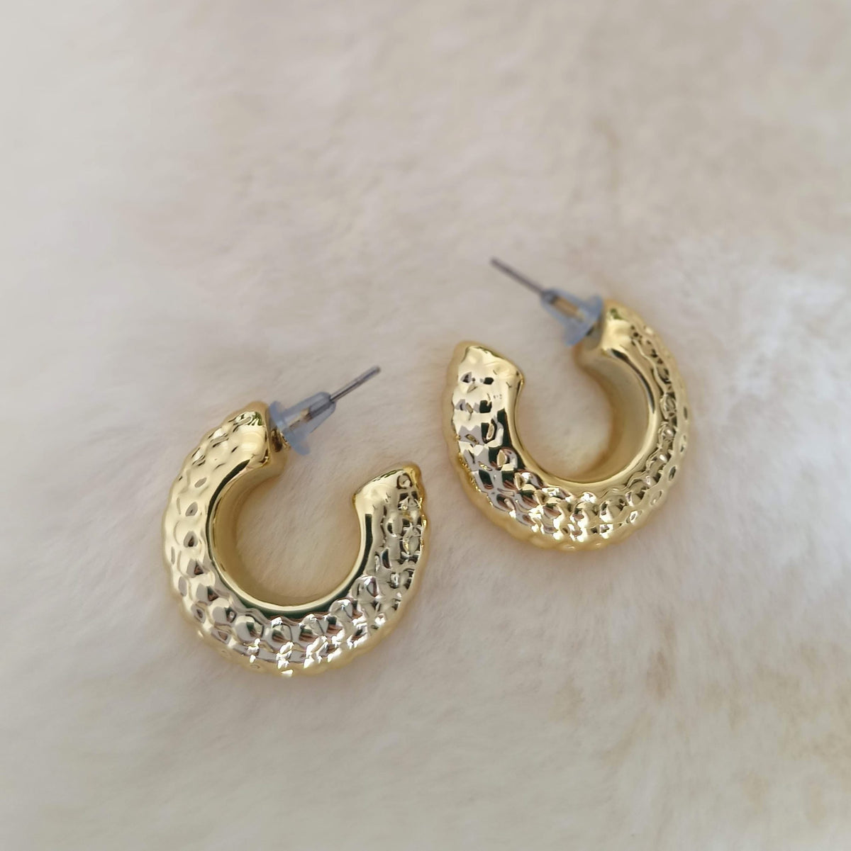 Golden Beautiful Korean Hoops Fashion Earrings