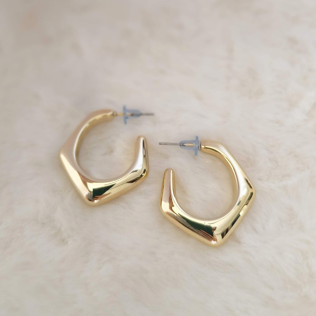 Beautiful Trending Golden Hoops Korean Fashion Earrings