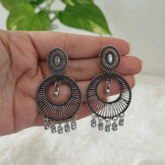 Imitation Silver Oxidised Trendy Earrings