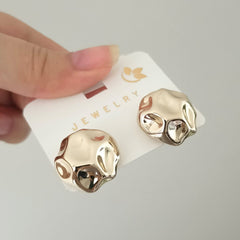 Rock Design Exotic Golden Korean Fashion Earrings