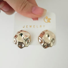 Rock Design Exotic Golden Korean Fashion Earrings