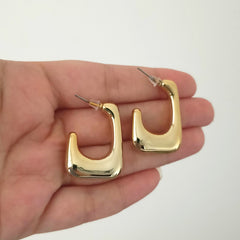 Gorgeous Exotic Golden Korean Fashion Earrings