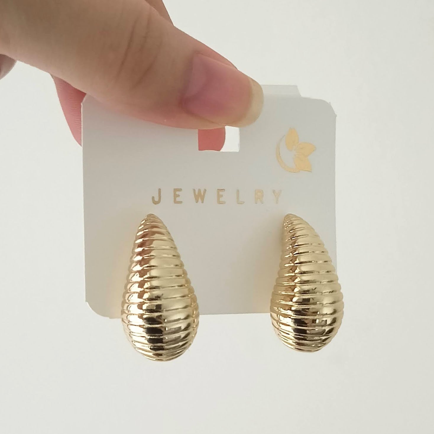 Caterpillar Texture Exotic Golden Korean Fashion Earrings