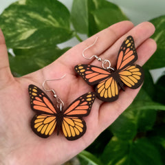 Butterfly Wooden Beautiful Earrings