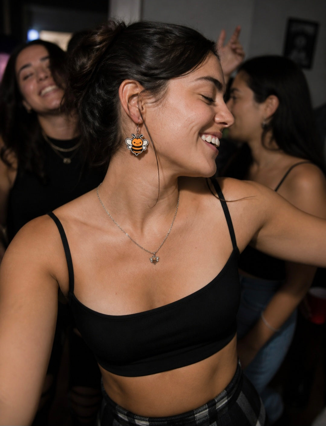 Customer wearing NaariVerse earrings