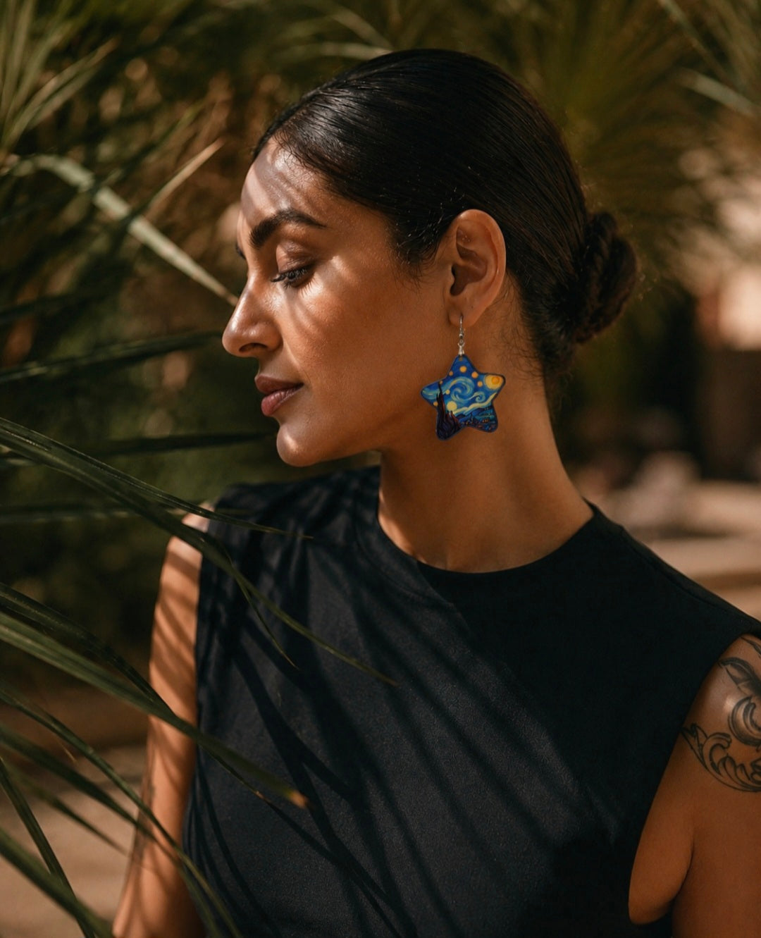 Customer wearing NaariVerse earrings