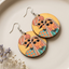 Royal couple wooden earrings for women ethnic artistic traditional jewelry