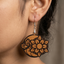 sunflower butterfly wooden earrings for women floral nature dangle earrings artistic lightweight jewelry