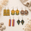 Spirit & Style Wooden Earrings – Set of 5